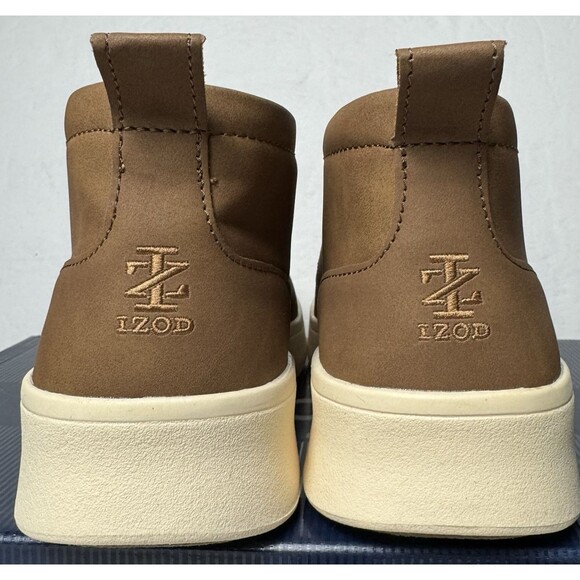 IZOD Palmer Mens  Size 8 Lace Up Chukka Boot Shoes Brown Memory Foam - Picture 5 of 9
